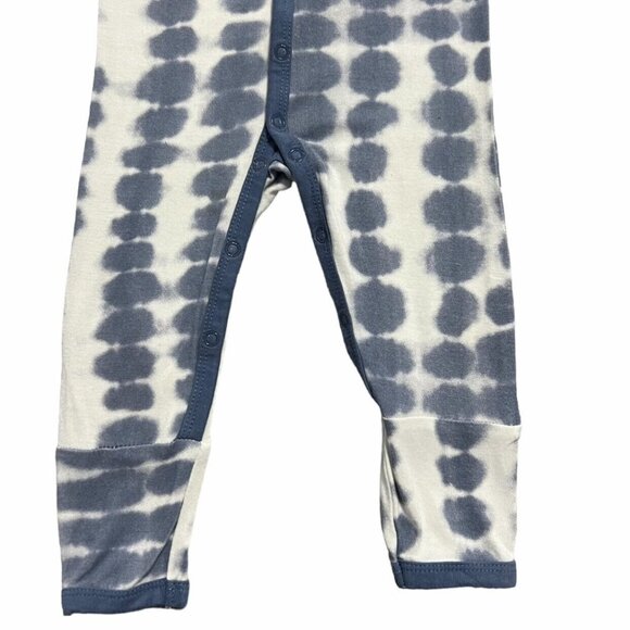 Kyte Baby 3-6m Bamboo Steele Riptide Snap Romper Sleeper - Picture 4 of 5